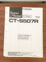 Pioneer CT-S507R Cassette Service Manual *Original*