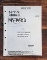 Pioneer PD-F904 CD Player 1 Service Manual *Original*