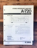 Yamaha A-720 Amplifier Service Manual *Original*