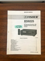 Fisher RS-9225 Receiver Service Manual *Original*