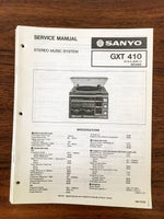 Sanyo GXT 410 Stereo Music System Service Manual *Original* #1