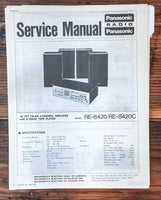 Panasonic RE-8420 RE-8420C Radio  Service Manual *Original* #1