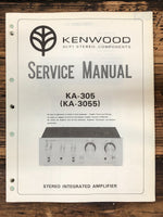Kenwood KA-305 KA-3055 Amplifier  Service Manual *Original*