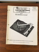Voice of Music V-M Model 2100 Turntable Service Manual *Original*