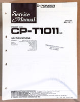 Pioneer CP-T1011 SPEAKER BASE Service Manual *Original*