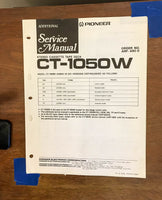 Pioneer CT-1050W Cassette  Service Manual *Original*