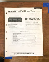 Sony RT-W3200 Cassette Service Manual *Original*