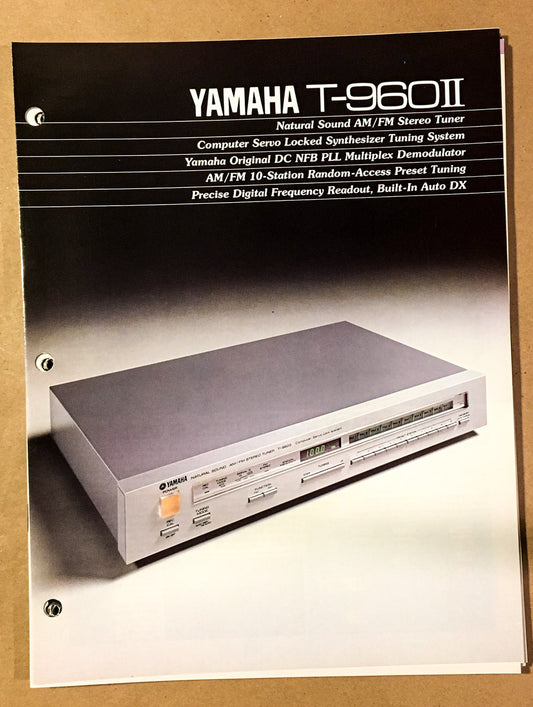 Yamaha T-960 II Tuner  Dealer Brochure *Original*