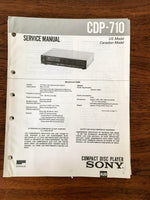 Sony CDP-710  Service Manual *Original* #2