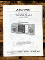 Mitsubishi TX-85 Stereo Service Manual *Original*