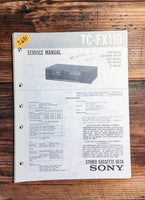 Sony TC-FX110 Cassette Deck  Service Manual *Original*