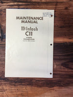 McIntosh C11 / C-11 Preamp / Preamplifier Service Manual *Original* #2