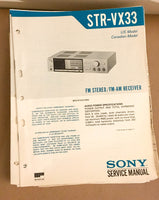 Sony STR-VX33 Receiver  Service Manual *Original*