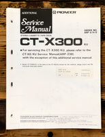 Pioneer CT-X300 Cassette Add. Service Manual *Original*