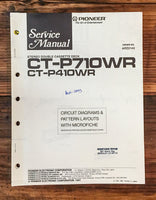 Pioneer CT-P710WR CT-P410WR Cassette Deck  Service Manual *Original*