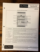 Altec Model 1626A Amplifier Owner / Operating Manual *Original*