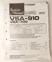 Pioneer VSA-910 Amplifier Service Manual *Original*