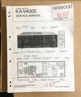 Kenwood KA-V4000 Amplifier  Service Manual *Original*