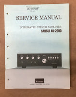 Sansui AU-2900 Amplifier Service Manual *Original*