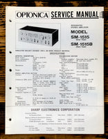 Sharp SM-1515 SM-1515B Amplifier Service Manual *Original*