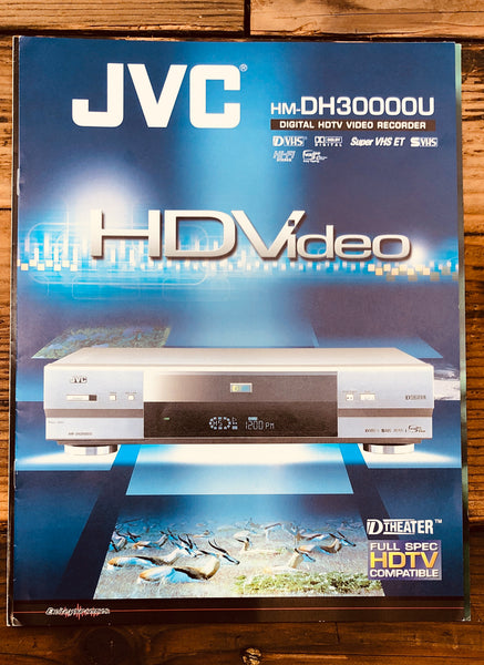 JVC HM-DH30000U HDTV Recorder 7 pg  Brochure  *Original*