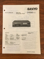 Sanyo CP M2880 CPM2880 CD PLAYER Service Manual *Original*