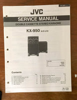 JVC KX-950 Cassette Deck  Service Manual *Original*