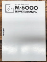 Luxman M-6000 Amplifier  Service Manual *Original*