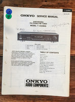 Onkyo T-450 RDS -450RDS Tuner  Service Manual *Original*