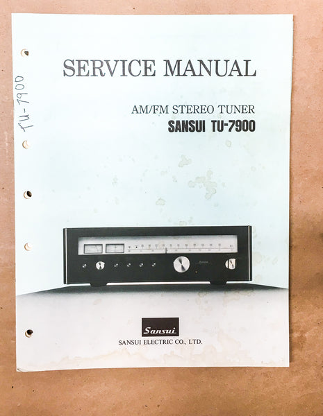 Sansui TU-7900 Tuner Service Manual *Original*