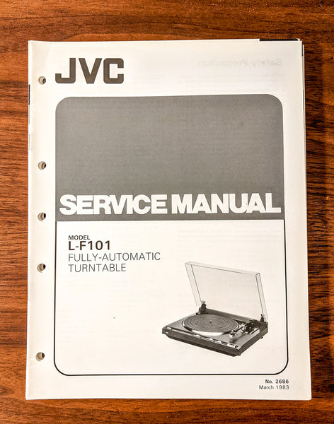 JVC L-F101 Record Player / Turntable Service Manual *Original*