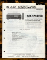 Sharp SM-3200 Amplifier Service Manual *Original*