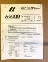 Sansui A-2000 Amplifier Service Manual *Original*