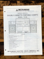 Mitsubishi TX-96 Stereo Service Manual *Original*
