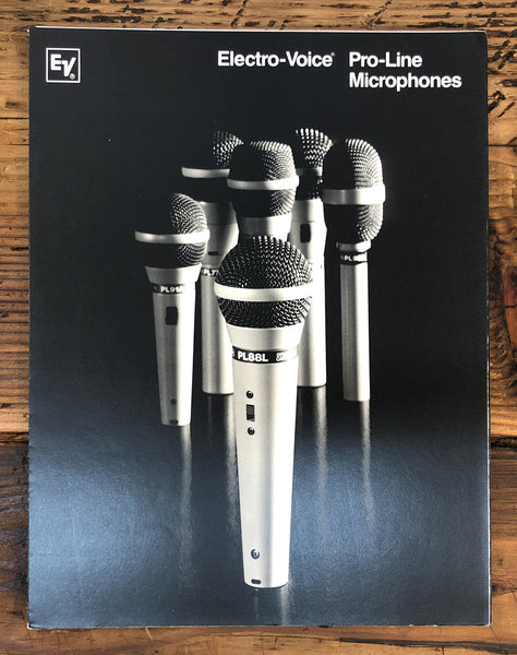 EV / Electro-Voice Pro-Line Microphones  PL88L PL80 PL91A PL20 +  Catalog *Orig