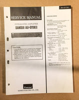 Sansui AU-G11X II / 2 Amplifier  Service Manual *Original*