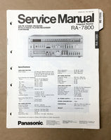 Panasonic RA-7800 Receiver Service Manual *Original*