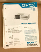 Sony STR-YX50 Receiver  Service Manual *Original*
