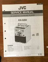 JVC KD-G50 Cassette Deck  Service Manual *Original*