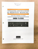 Sansui TU-9500 Tuner Service Manual *Original*