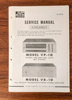 JVC VP-10 VB-10 Amplifier Service Manual *Original*