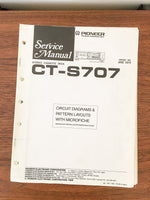 Pioneer CT-S707 Cassette Service Manual *Original*