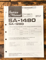 Pioneer SA-1280 SA-1480 Amplifier Service Manual *Original* #1