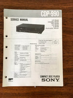 Sony CDP-990  Service Manual *Original*