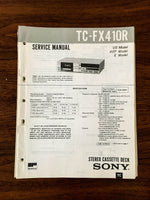 Sony TC-FX410R Cassette Service Manual *Original*