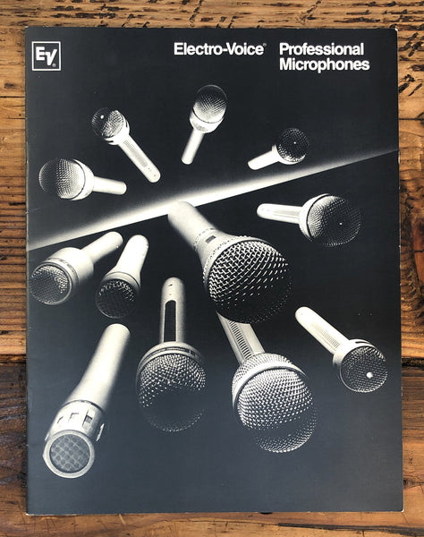 EV / Electro-Voice Professional Microphones 24 pg.  RE20 649B ++  Catalog *Orig