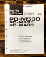 Pioneer PD-M530 -M435 -M430 CD Player Service Manual *Original*