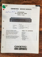 Onkyo T-4120 Tuner  Service Manual *Original*