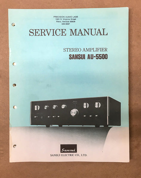 Sansui AU-5500 Amplifier Service Manual *Original*