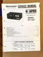 Sharp RT-1125 Cassette Deck  Service Manual *Original*